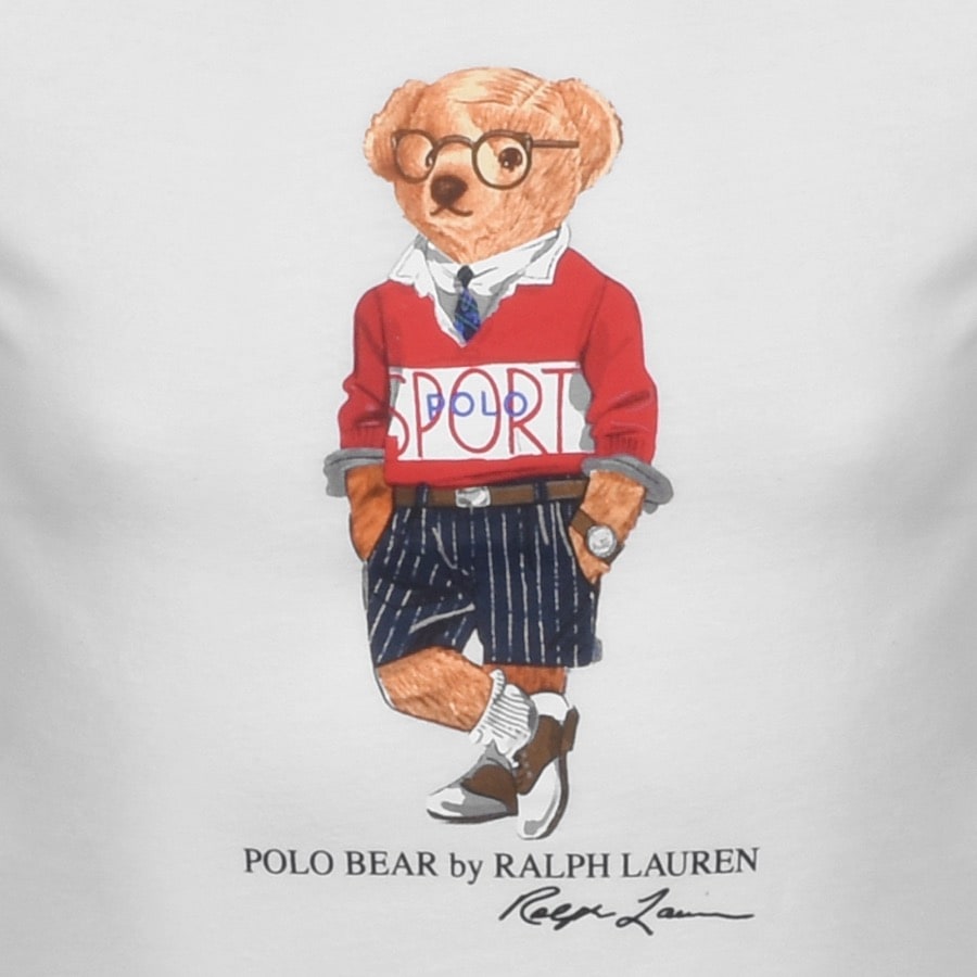 Alternative Image for ProductRalph Lauren Crew Neck Bear T Shirt White3